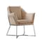 Manhattan Comfort Origami Velvet Accent Chair in Fawn AC052- FN - alternate 6